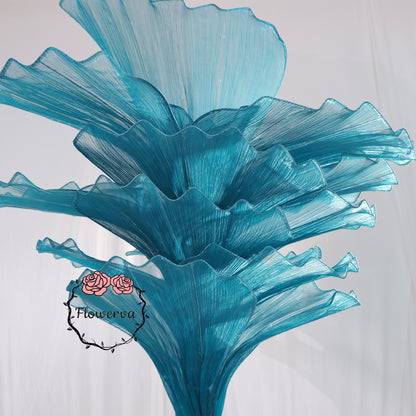 Flowerva "Ocean Love" Floral Installation Deep Lake Blue 180cm