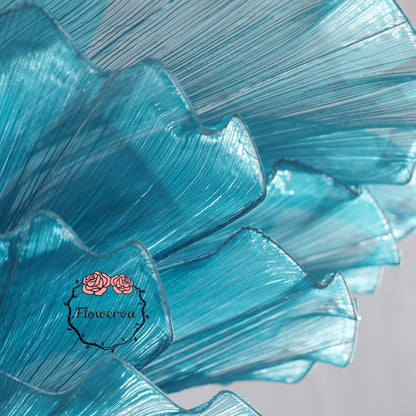 Flowerva "Ocean Love" Floral Installation Deep Lake Blue 180cm