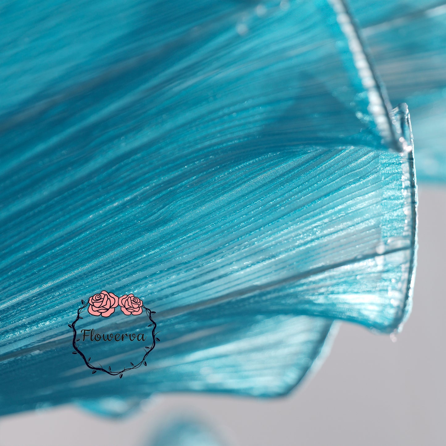 Flowerva "Ocean Love" Floral Installation Deep Lake Blue 180cm