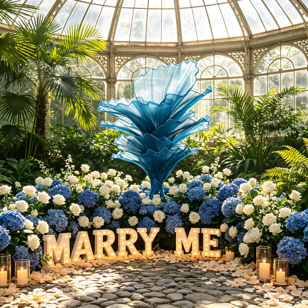 Flowerva "Ocean Love" Wedding Ceremony Deep Lake Blue