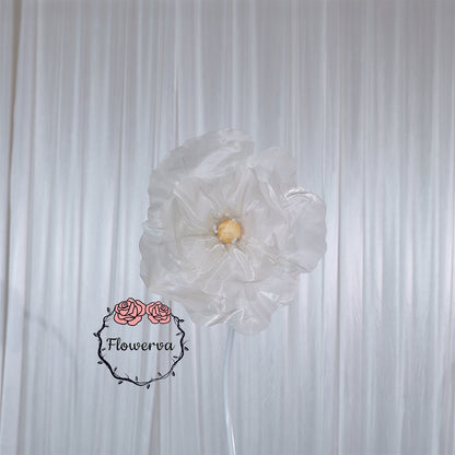 Flowerva Ivory Core Wave Contour Premium Decor