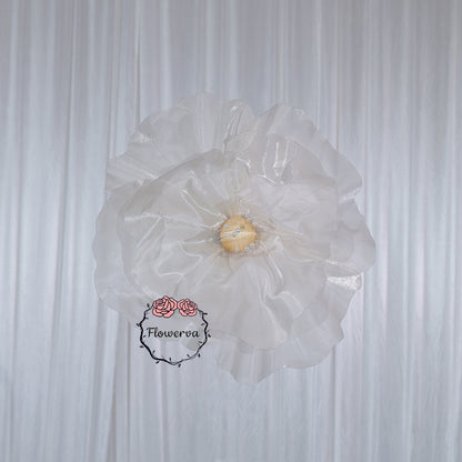 Flowerva Ivory Core Wave Contour Premium Decor