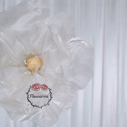 Flowerva Ivory Core Wave Contour Premium Decor