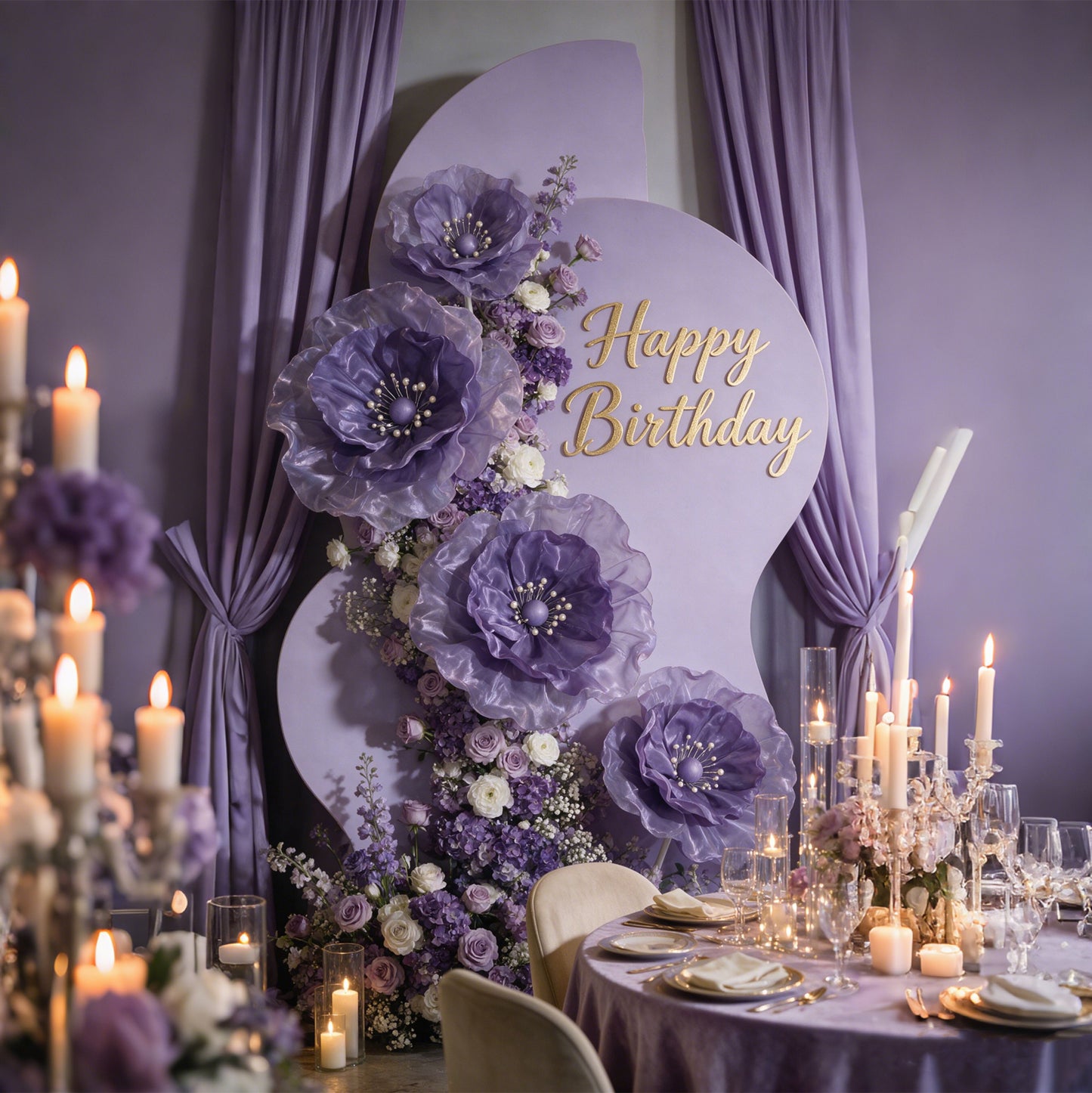 Flowerva Pearl Core Wave Contour Premium Decor
