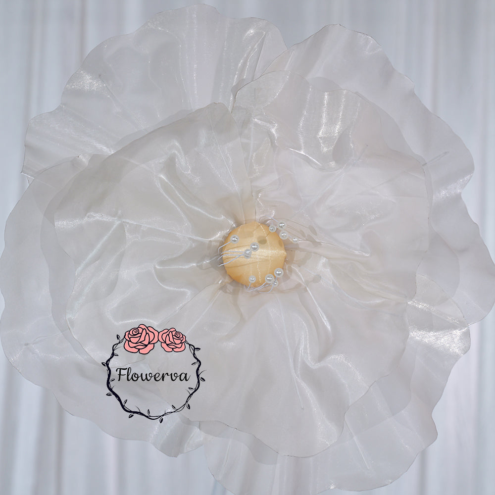 Flowerva Ivory Core Wave Contour Premium Decor