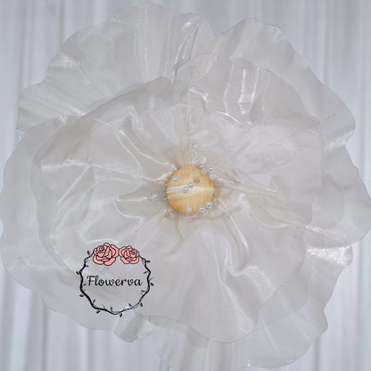 Flowerva Ivory Core Wave Contour Premium Decor