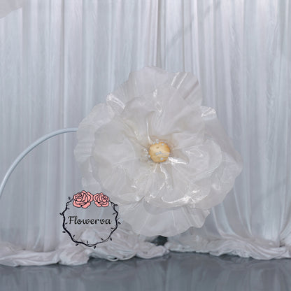 Flowerva Ivory Core Wave Contour Premium Decor