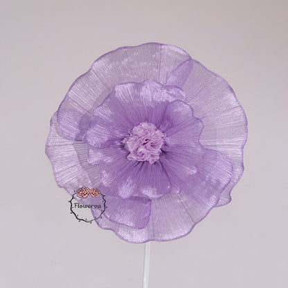 Flowerva Giant Tulle Flower Centerpiece Wedding & Event Decor