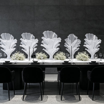 Petite Flowerva Pure White Artistic Table Decor