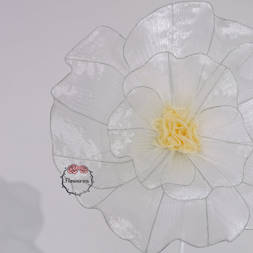 Flowerva Fabric Giant Flower Centerpiece Luxury Wedding & Event Decor