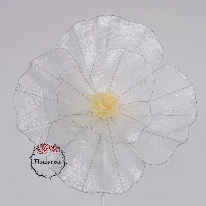 Flowerva Fabric Giant Flower Centerpiece Luxury Wedding & Event Decor