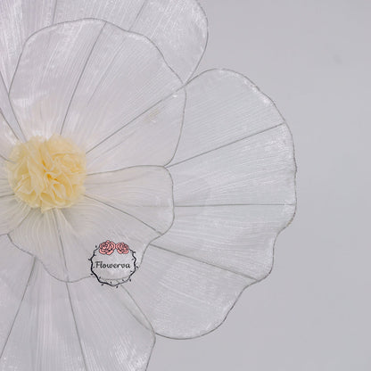 Flowerva Giant Tulle Flower Centerpiece Wedding & Event Decor