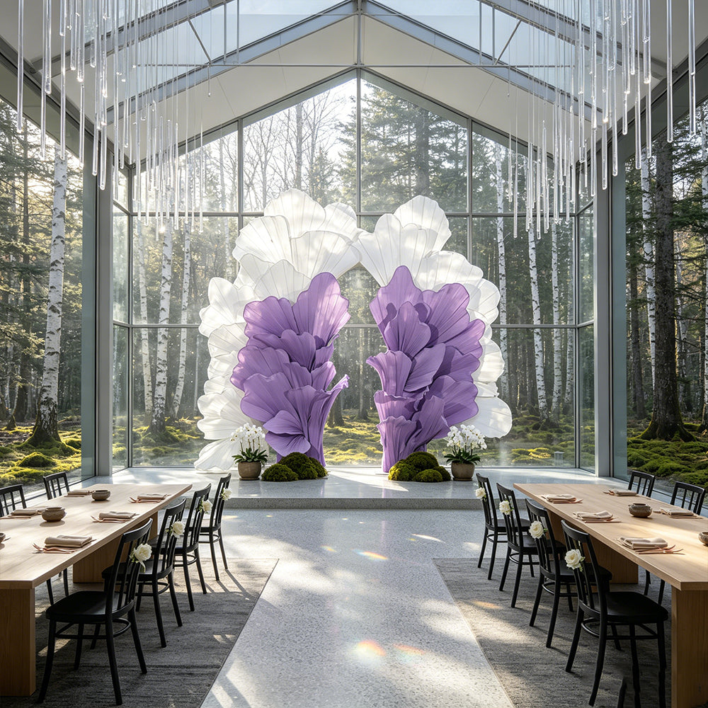 Flowerva Radiant Petal Sculpture Wedding Decor (Excluding Shelves)