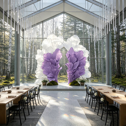 Flowerva Radiant Petal Sculpture Wedding Decor (Excluding Shelves)
