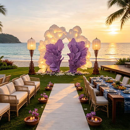 Flowerva Radiant Petal Sculpture Wedding Decor (Excluding Shelves)