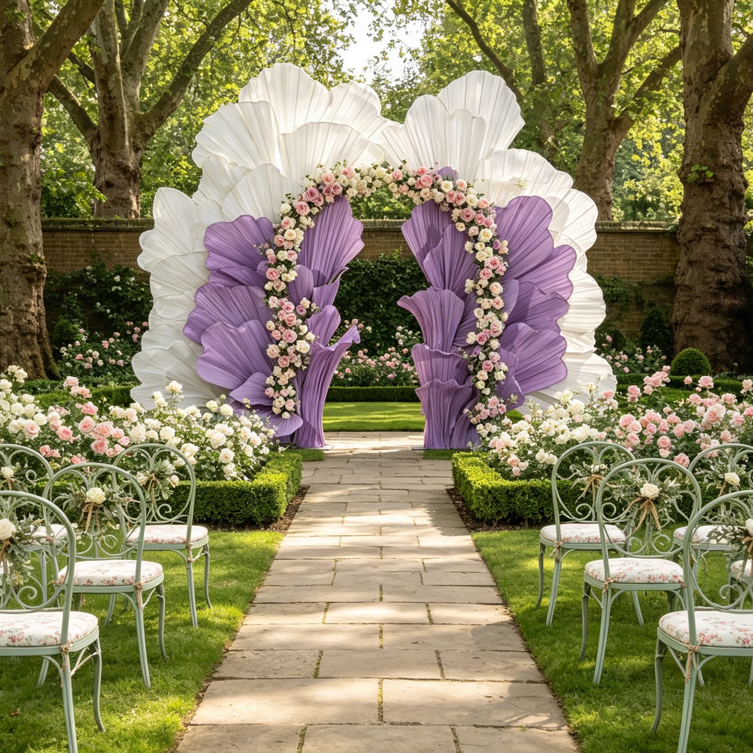 Flowerva Radiant Petal Sculpture Wedding Decor (Excluding Shelves)