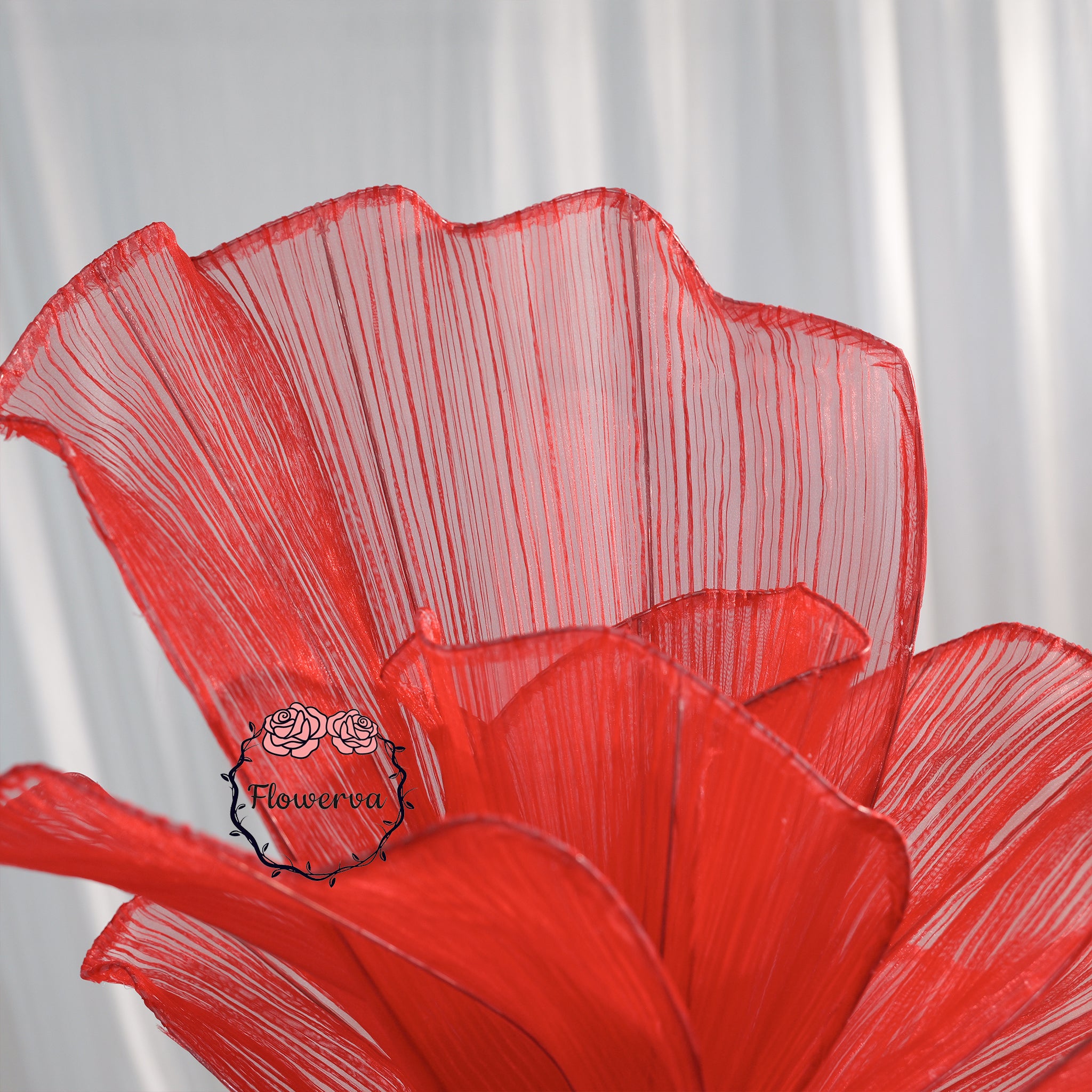 Flowerva Aesthetic Wedding Art Installation Red Vintage