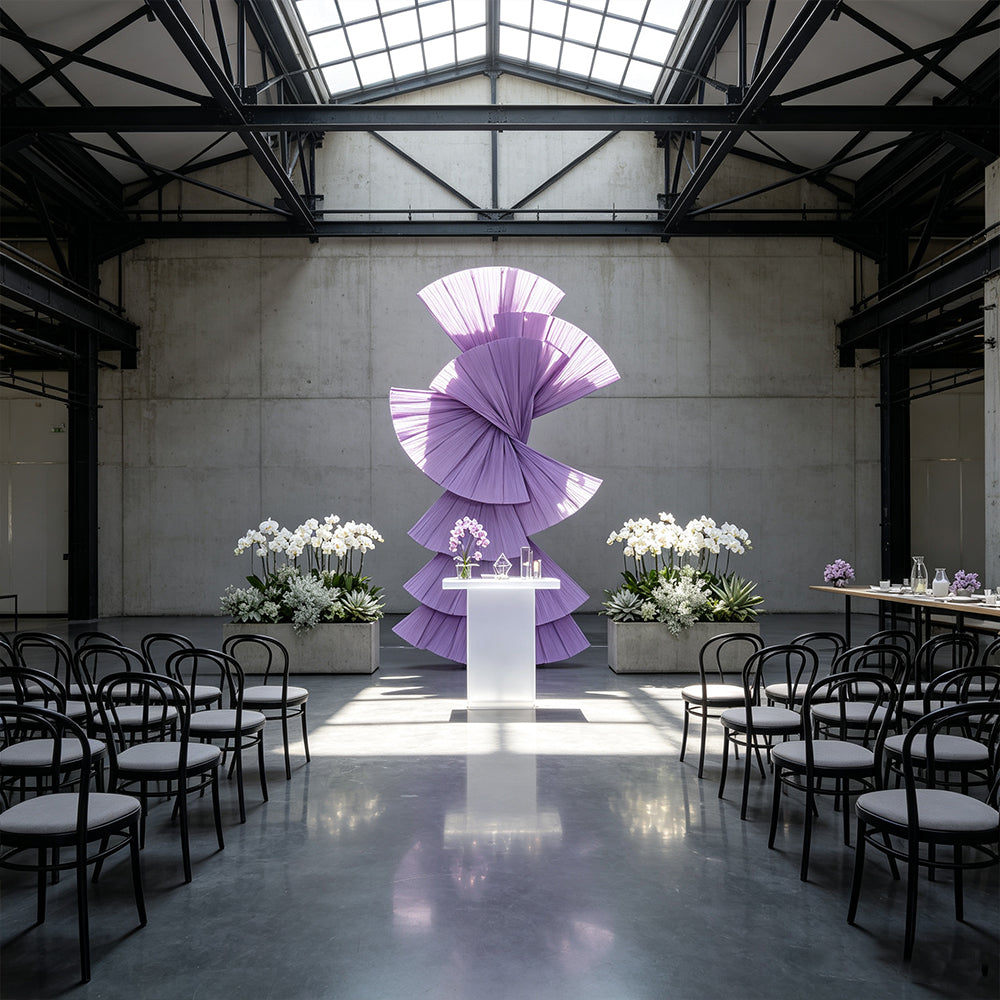 Flowerva Retro Fan Shaped Design Wedding&Event Decoration