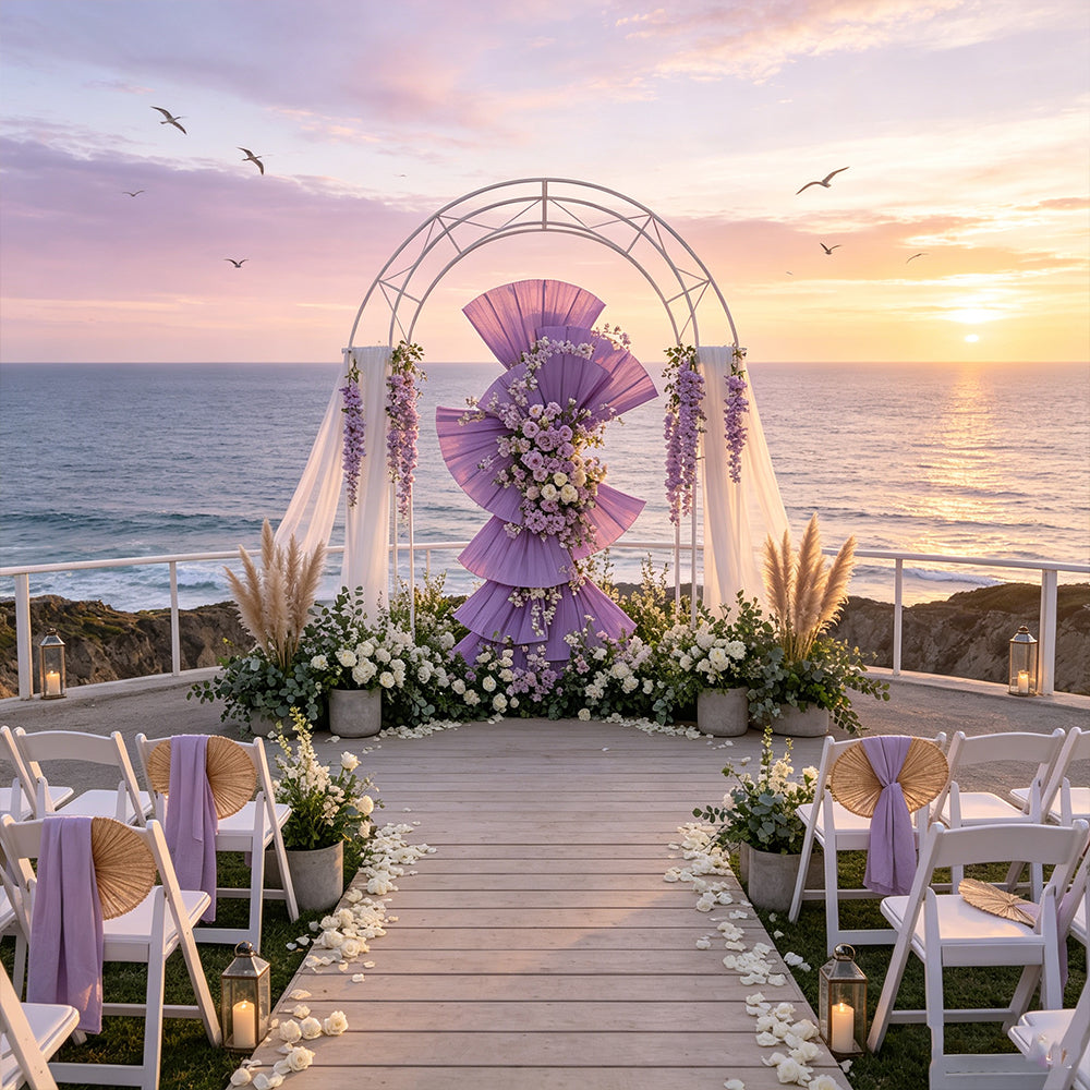 Flowerva Retro Fan Shaped Design Wedding&Event Decoration