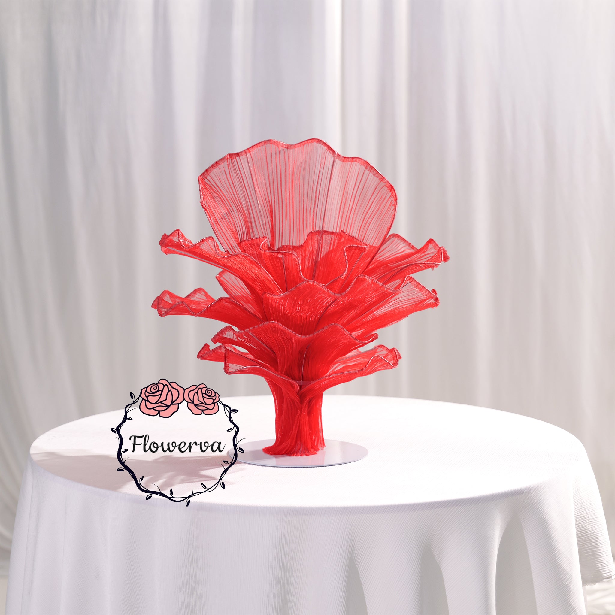 Handcrafted fabric table centerpiece
