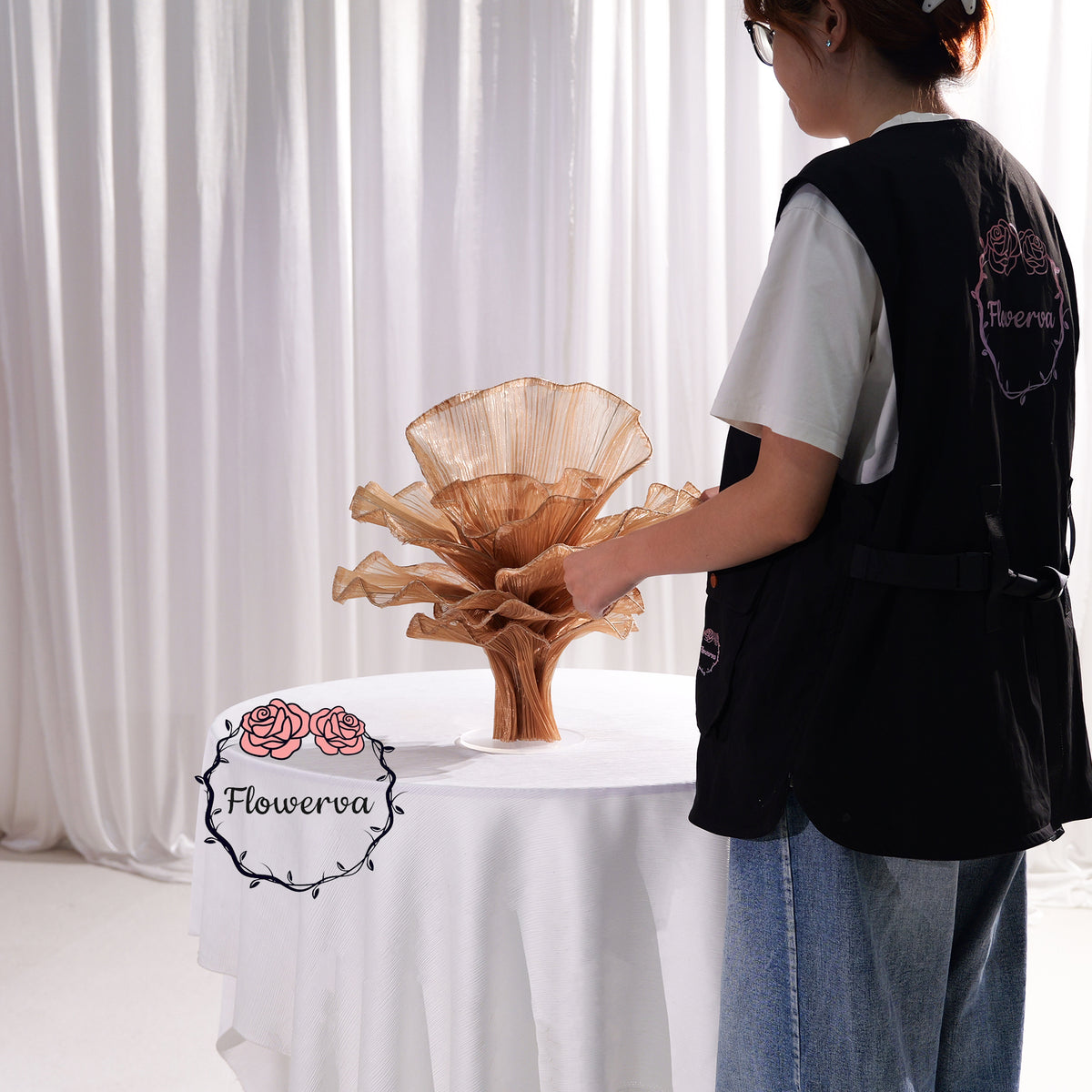 Flowerva Signature Sculptural Floral Centerpiece
