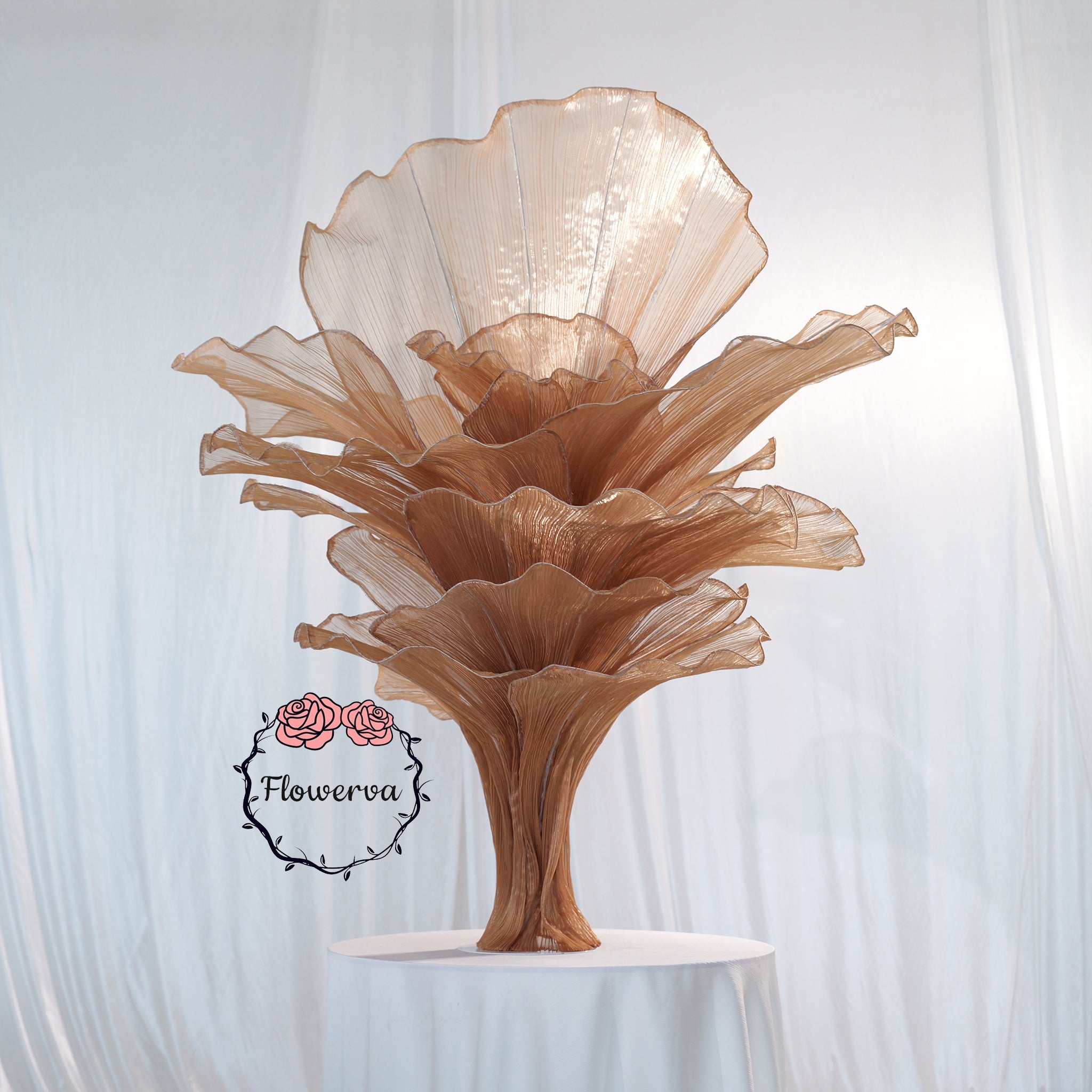 Flowerva Table Flower Wedding Decoration Brown 150cm