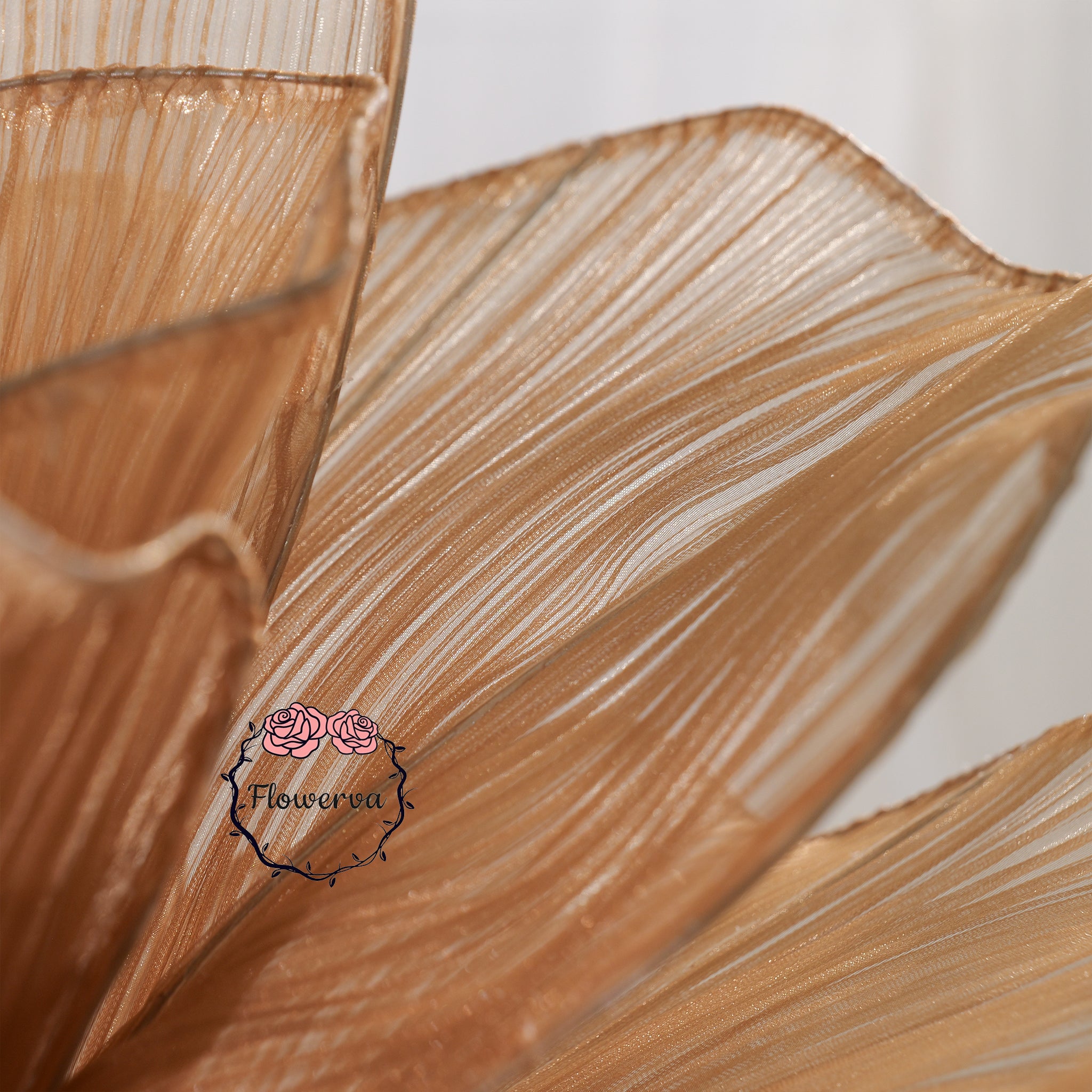 Flowerva Brown Table Flower Wedding Decoration (With Base)