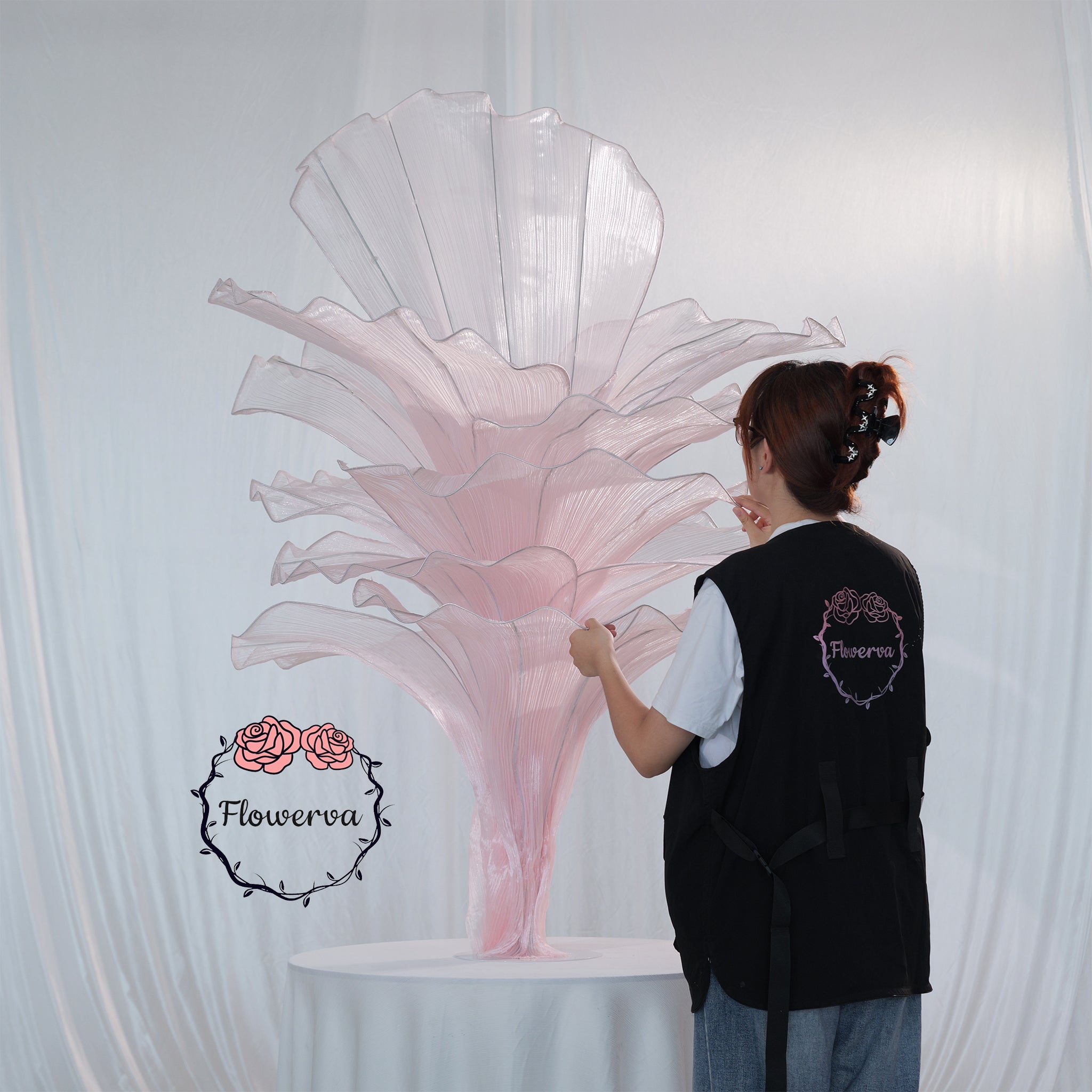 Flowerva Table Flower Wedding Decoration Light Pink 150cm