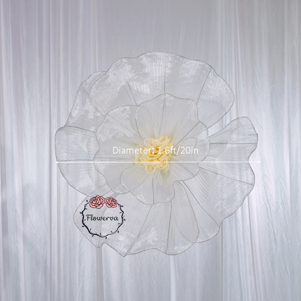 Flowerva Fabric Giant Flower Centerpiece Luxury Wedding & Event Decor