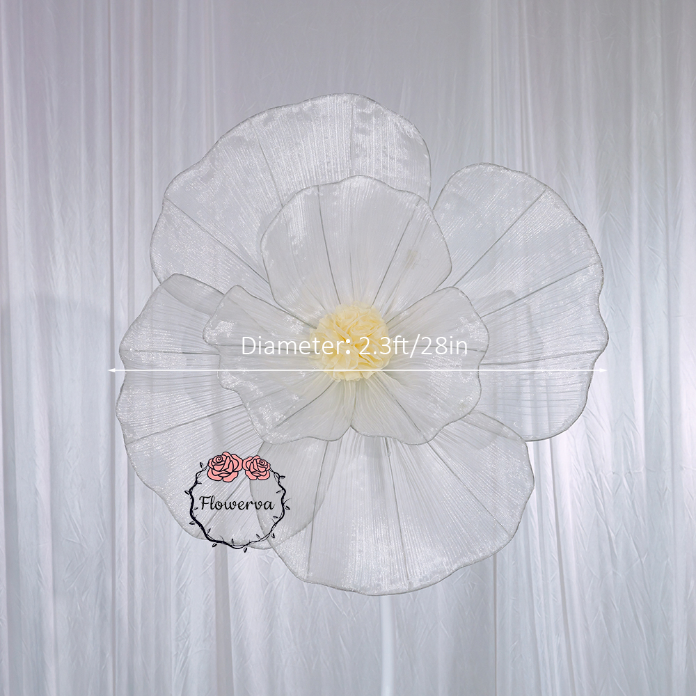 Flowerva Fabric Giant Flower Centerpiece Luxury Wedding & Event Decor