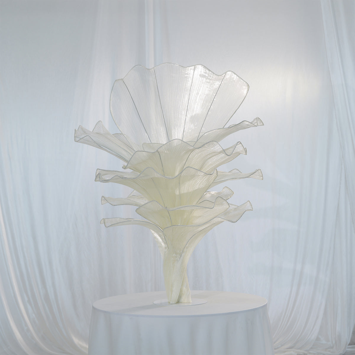Flowerva Luxury Fabric Floral Centerpieces Handcrafted Wedding & Event Decor