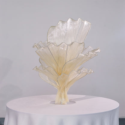 Flowerva Table Flower Wedding Decoration Yellow Skin (With Base)