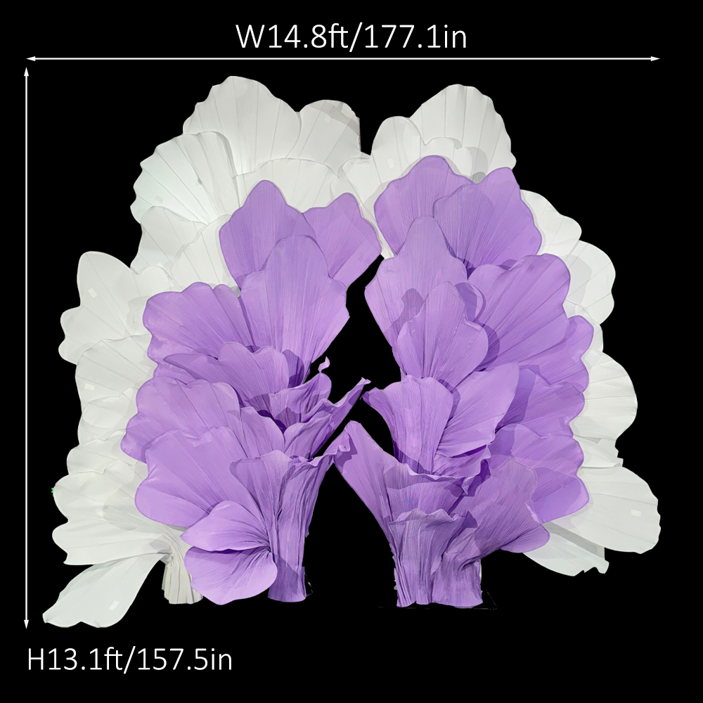 Flowerva Radiant Petal Sculpture Wedding Decor (Excluding Shelves)