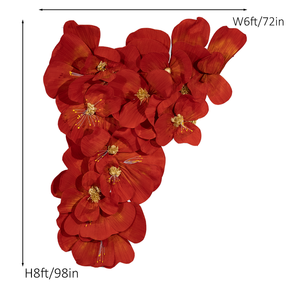 Flowerva Scarlet Cascade Orchid Wedding Decor