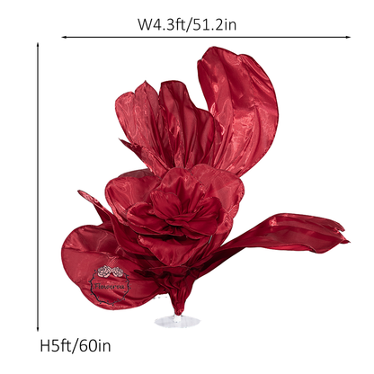 Flowerva Crimson Dream Silk Textured Table Flower
