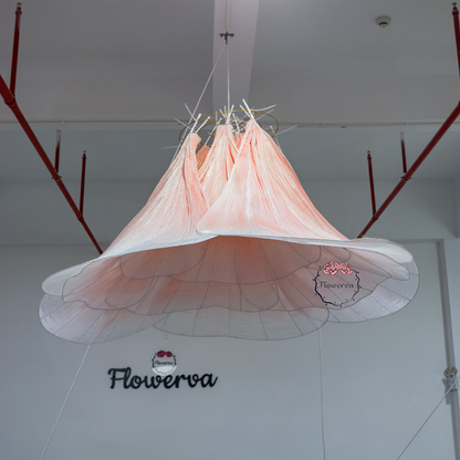 Flowerva Blush Giant Fabric Rose – 3D Wedding Event Floral Decor