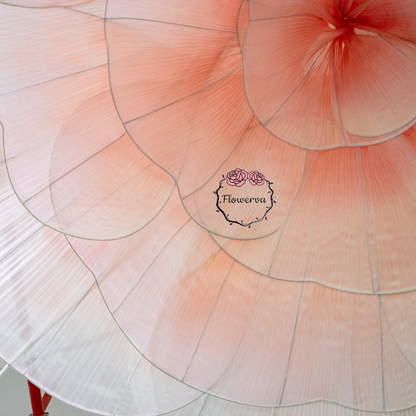 Flowerva Blush Giant Fabric Rose – 3D Wedding Event Floral Decor