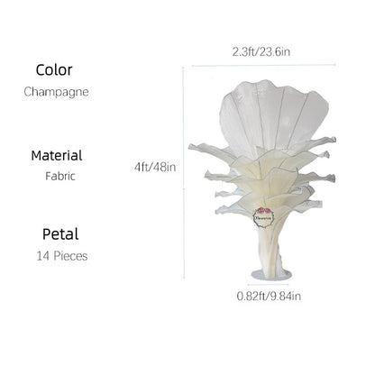 Flowerva Height Fabric Table Flower Wedding Decor(Without Flowers)