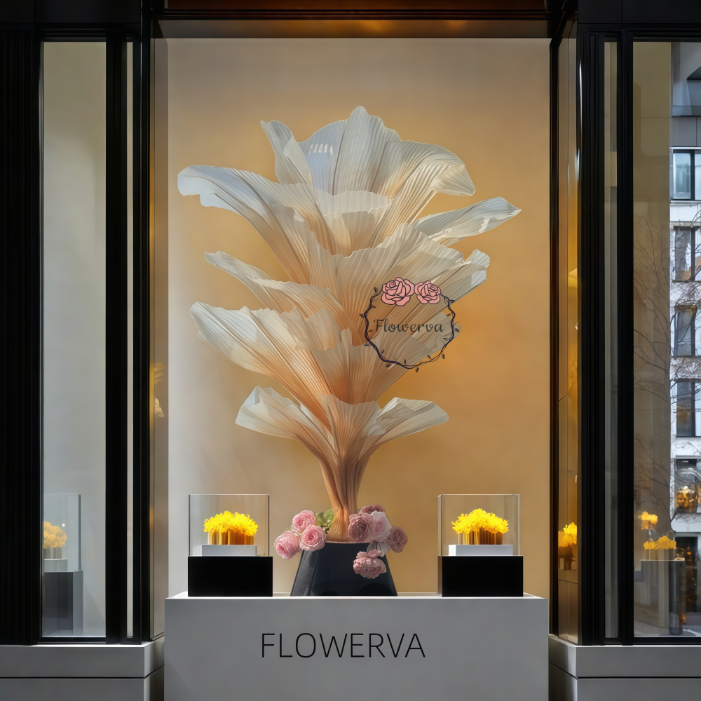 Flowerva Champagne Table Flower Wedding Table Centerpiece