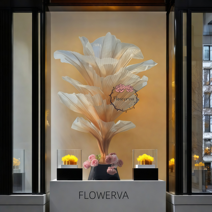 Flowerva Champagne Table Flower Wedding Table Centerpiece