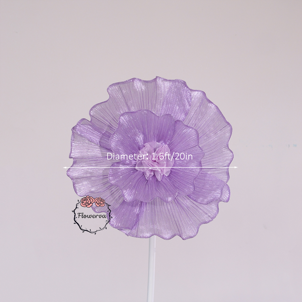 Flowerva Fabric Giant Flower Centerpiece Luxury Wedding & Event Decor