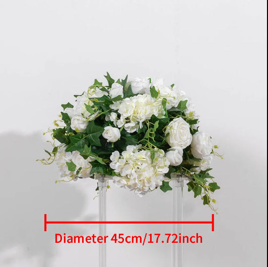 Flowerva – boule de fleurs artificielles, scène de fête, Floral de luxe personnalisé, centre de Table de mariage, 60/70cm