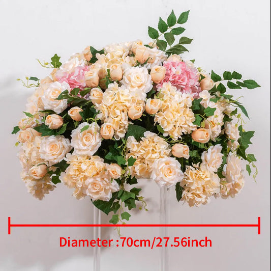 Flowerva – boule de fleurs artificielles, scène de fête, Floral de luxe personnalisé, centre de Table de mariage, 60/70cm