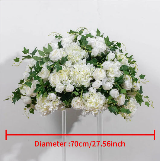 Flowerva – boule de fleurs artificielles, scène de fête, Floral de luxe personnalisé, centre de Table de mariage, 60/70cm