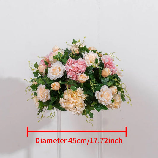Flowerva – boule de fleurs artificielles, scène de fête, Floral de luxe personnalisé, centre de Table de mariage, 60/70cm