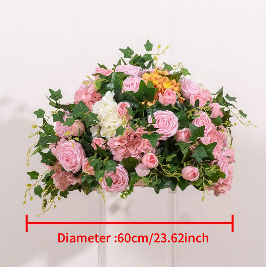 Flowerva – boule de fleurs artificielles, scène de fête, Floral de luxe personnalisé, centre de Table de mariage, 60/70cm