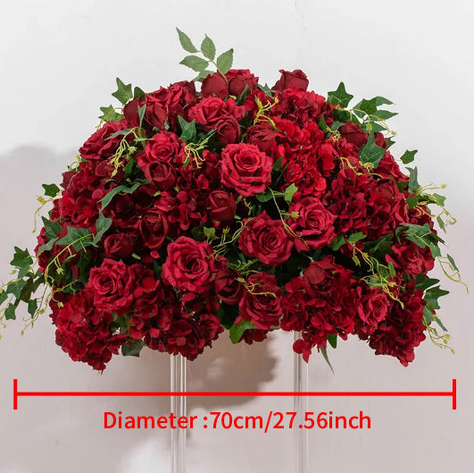 Flowerva – boule de fleurs artificielles, scène de fête, Floral de luxe personnalisé, centre de Table de mariage, 60/70cm