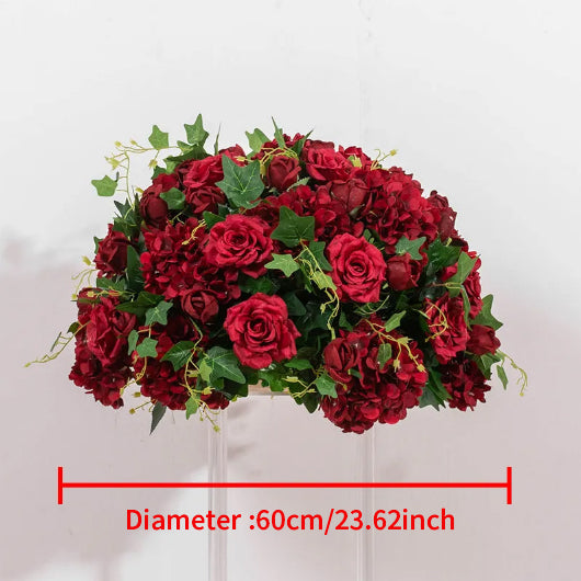 Flowerva – boule de fleurs artificielles, scène de fête, Floral de luxe personnalisé, centre de Table de mariage, 60/70cm