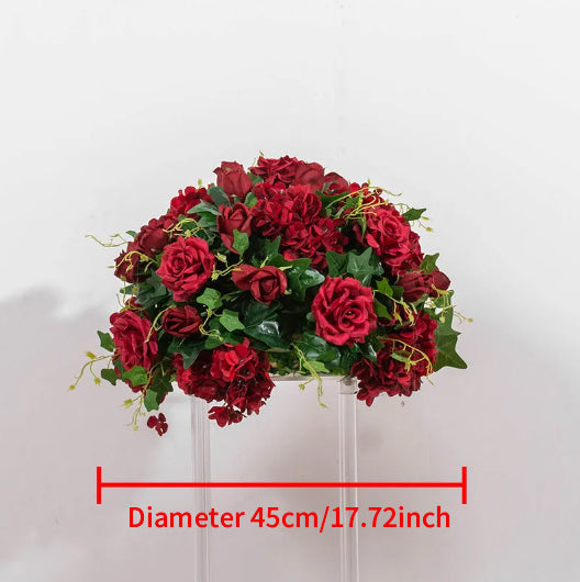 Flowerva – boule de fleurs artificielles, scène de fête, Floral de luxe personnalisé, centre de Table de mariage, 60/70cm