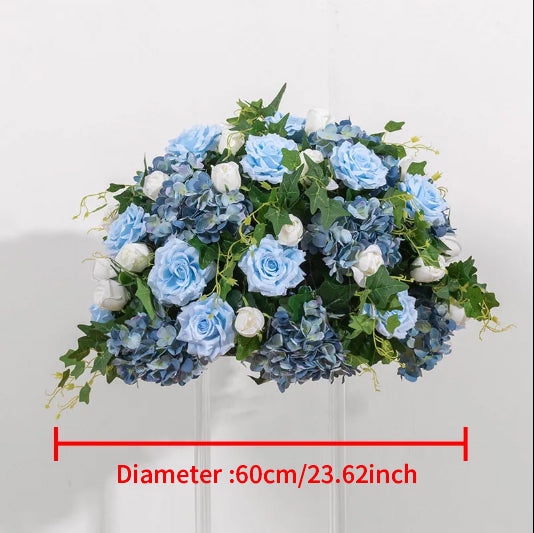 Flowerva – boule de fleurs artificielles, scène de fête, Floral de luxe personnalisé, centre de Table de mariage, 60/70cm